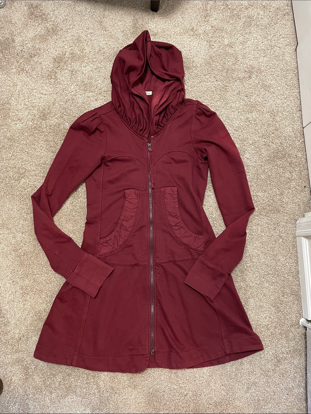 PRAIRIE UNDERGROUND Organic Cotton Long Cloak Hoodie